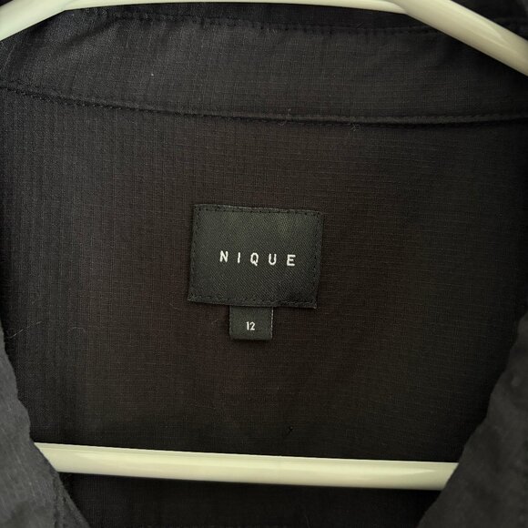 Nique Black Utility Linen-Blend Short Sleeve Jumpsuit - Picture 2 of 3